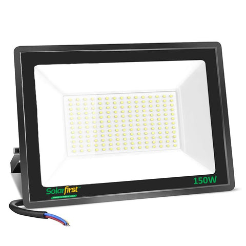 150W Non-Solar Electric Energy Saver Black ABS Plastic Floodlight - SFELB150W