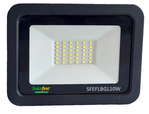 10W Non-Solar Electric Energy Saver Black Aluminium Floodlight - SFEFLBGL10W