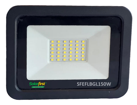 150W Non-Solar Electric Energy Saver Black Aluminium Floodlight - SFEFLBGL150W